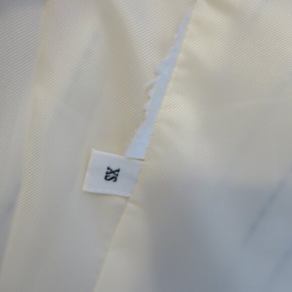 The Frankie Shop Shane Twill Double Breasted Pinstripe Oversized Vest Women's XS - Picture 5 of 6